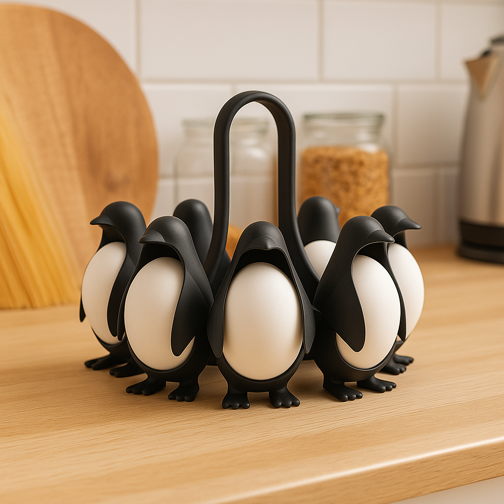 Penguin Egg Holder Cooker | Boil, Store & Serve Eggs the Fun Way