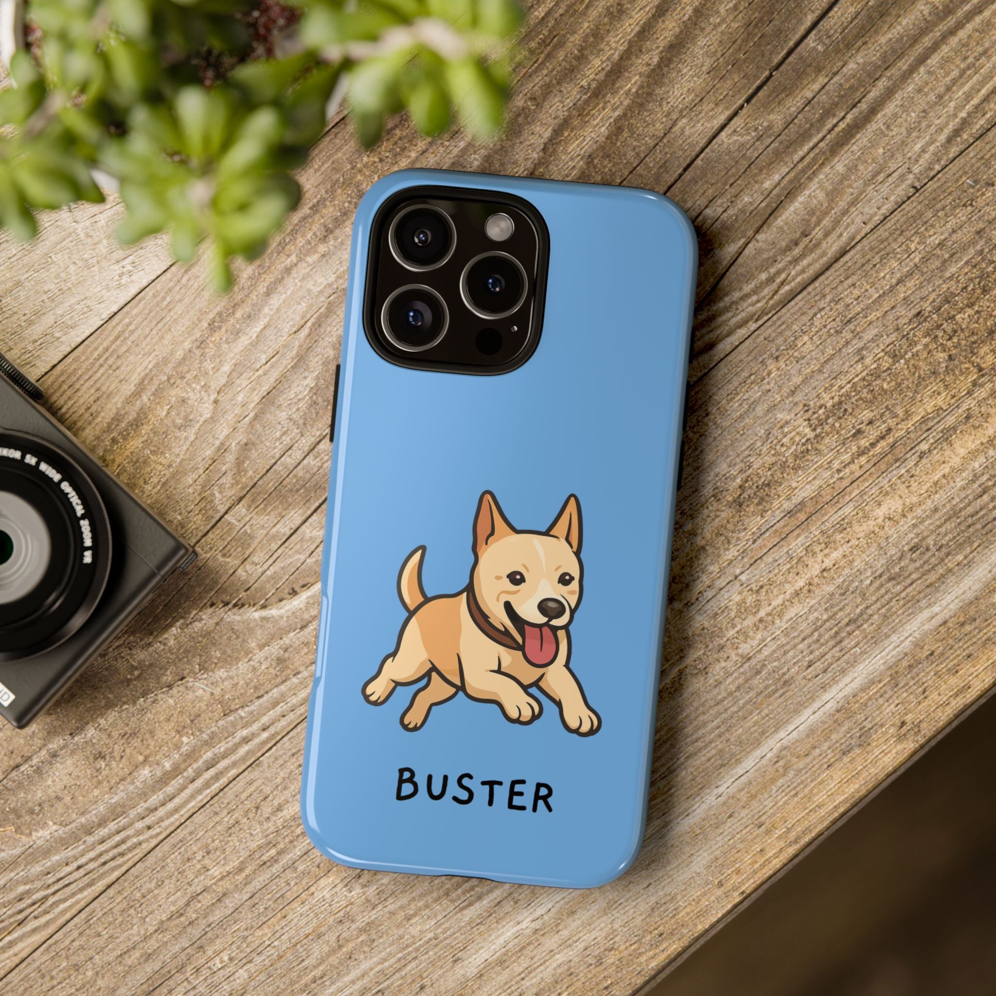 Custom Pet Phone Case – Personalised Pet Name & Cartoon Design