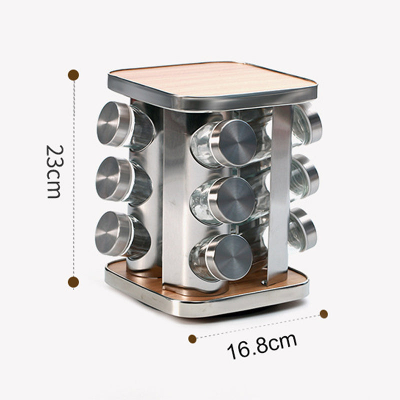 Spice Rack Organizer with 12 Jars | Keep Your Kitchen Neat & Tidy