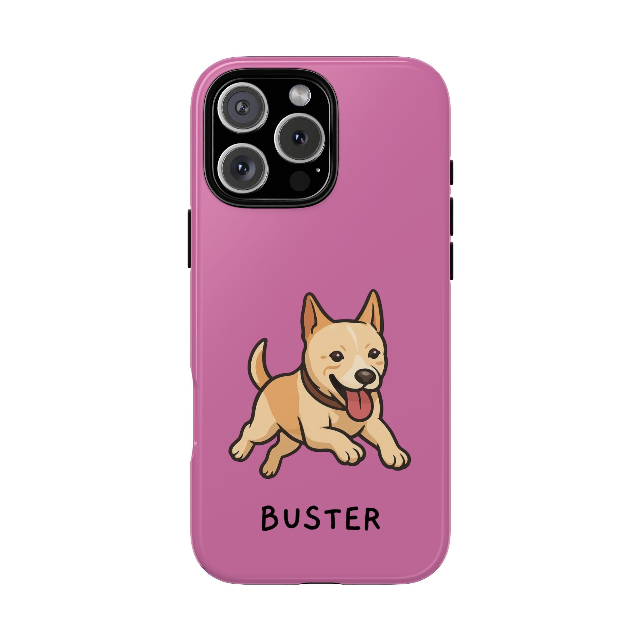 Custom Pet Phone Case – Personalised Pet Name & Cartoon Design