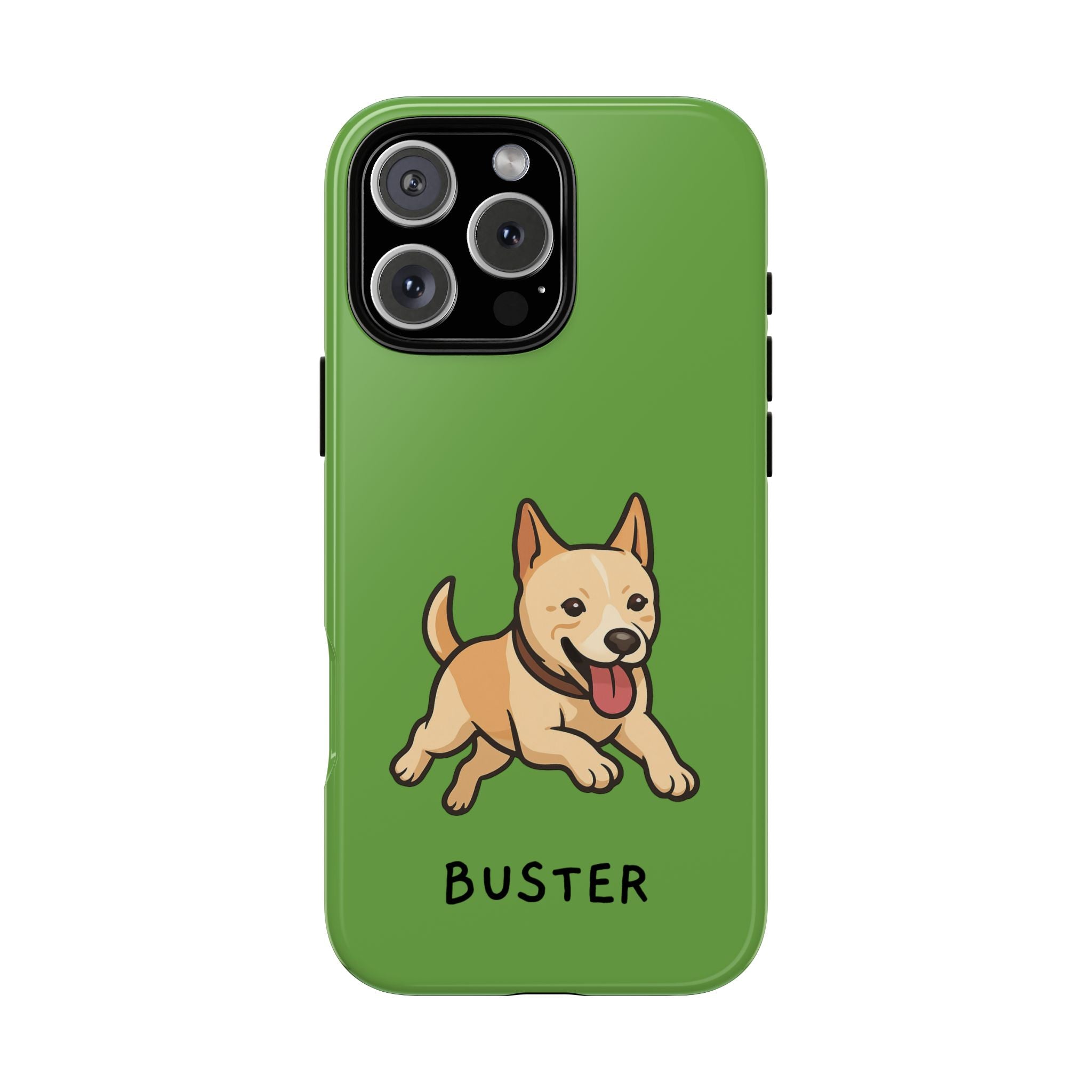 Custom Pet Phone Case – Personalised Pet Name & Cartoon Design