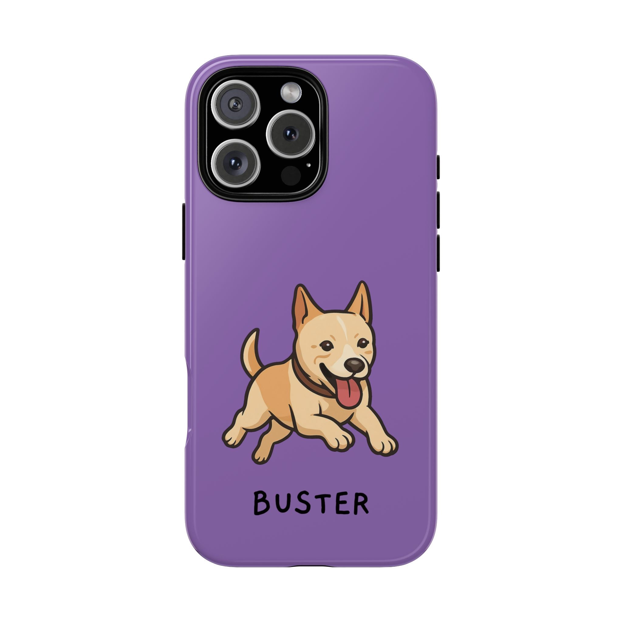 Custom Pet Phone Case – Personalised Pet Name & Cartoon Design