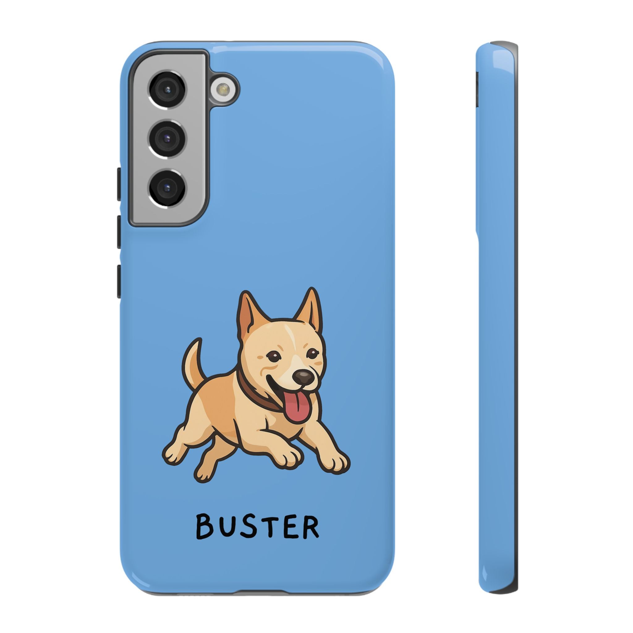 Custom Pet Phone Case – Personalised Pet Name & Cartoon Design