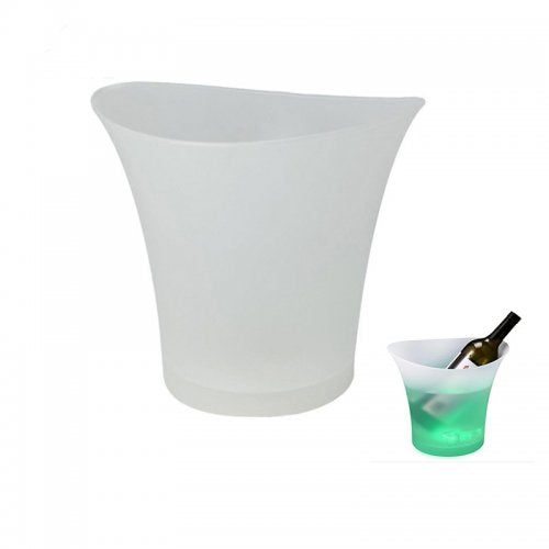 LED Colour-Changing Ice Bucket 5L | Party Drinks Cooler with Rechargeable Light