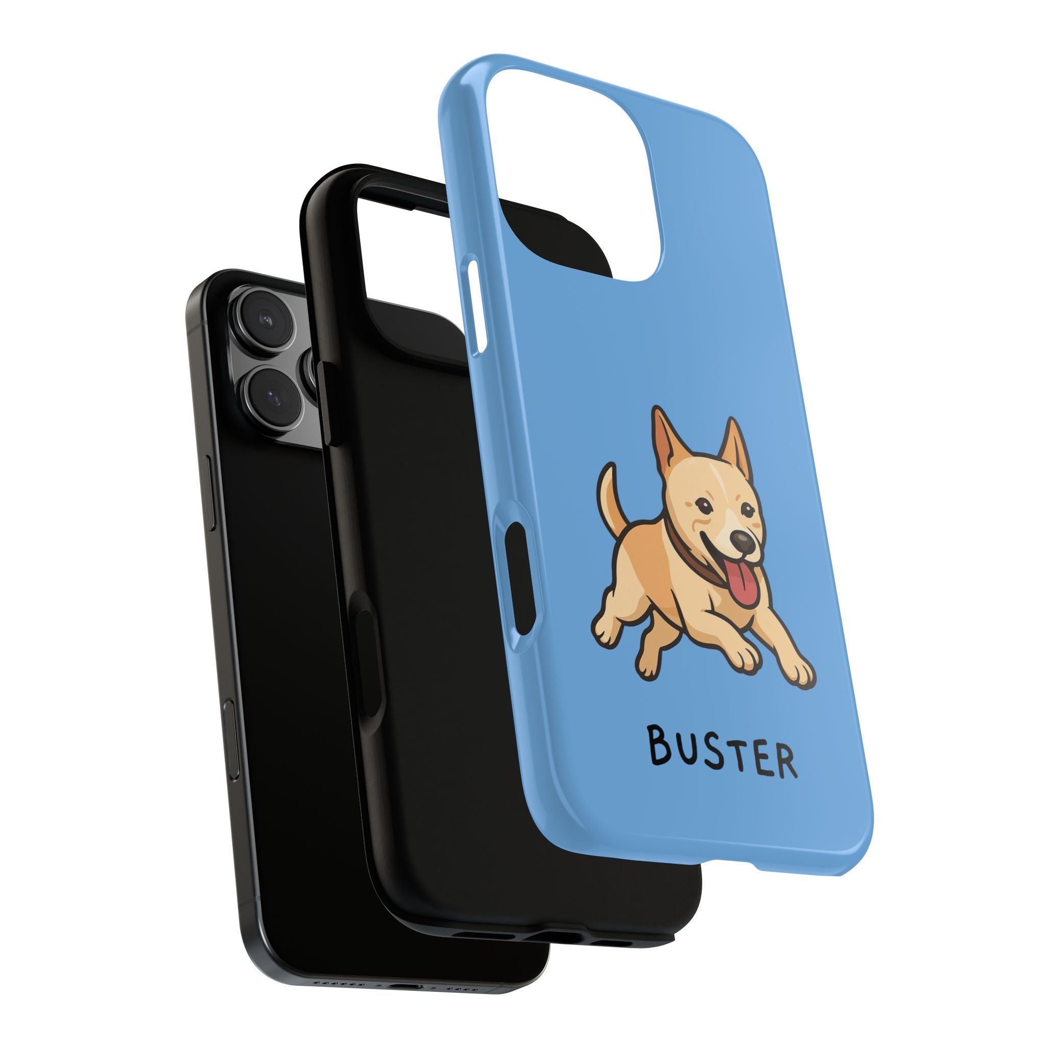 Custom Pet Phone Case – Personalised Pet Name & Cartoon Design